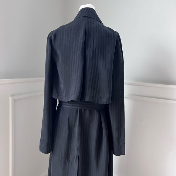 Raquel Allegra Black maxi trench coat size 0 - Picture 9 of 16